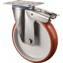 Roulette polyurethan avec frein d 200 mm 260Kg Tragpour