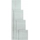 Plaque perforée 991x457 mm gris clair RAL 7035