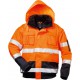 Veste softshell Haute visibilité VOLKER Taille M, orange/marine