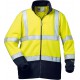 Veste softshell Haute visibilité Valentin Taille XL, jaune/marine