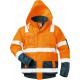 Veste haute visibilité JAUNAS Taille S,orange/bleu