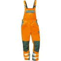 Salopette Haute visibilité METZ Taille 54, orange/gris