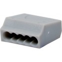 Borne enfichable VDE 3x2,5mm gris Jager (Par 100)