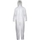 Combinaison jetable PP,40 g/m2,Taille XL, blanc