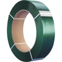 PET Bande cerclage vert 15,5x0,65 mm, Rol a 2000m