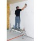 Plate-forme de travail en aluminium - L x l plate-forme 1300 x 290 mm pliable