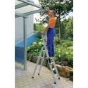 Escabeau a marches, accès un coté - modèle confort avec ergo-pad - 4 marches