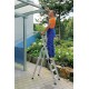 Escabeau a marches, accès un coté - modèle confort avec ergo-pad - 5 marches