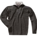 Pull-over Taille M, gris foncé chiné