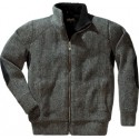 Pull zippé MEMPHIS Taille M, gris moucheté