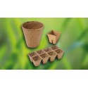 Pot rond biodégradable 24x6 cm, natur