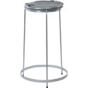 Pied poubelle - trois pieds - 120L avec couvercle en acier.