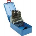 Coffret foret .D338N poli 1-13,0mm HSSCo 25 pièces Ptg
