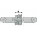 KWS 8A10 fixation de poignée de porteP 10-M6 pourWS, pour Holz