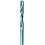 Foret hélicoïdal à queue cylindrique, en acier à coupe rapide, type H, DIN 338, surface sans revêtement, Ø h8 : 1,00 mm, Long. totale 34 mm