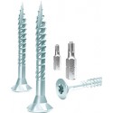 Vis agglo Embouts E-Jet 3,0x 20 VG galvanisé bleu (Par 1000)