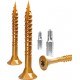 Vis E-Jet 3,0x 50 TG galvanisé Jaune avec fraisage (Par 500)