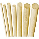 Poteau bois hetre 1 mètre rond lisse 18 mm (Par 50)