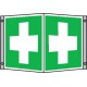 Panneau d'urgence Alu premiers secours 200x20