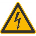 Panneau d'avertissement 100 mm Avertissement « des risques électriques »