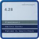 Plaques de porte, en matière plastique bleu, Set 10 pièces