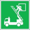 Panneau d'urgence film 200x200