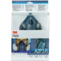 Kit demi-masque réutilisable Premium série 7500 A2P3 3M 7523M - taille moyenne