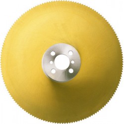 Lame de scie circulaire à métaux, en acier à coupe rapide-DMo5, TiN, Dimensions : 250 x 2,0 x 32 mm