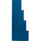 Plaque perforée 991x457 mm bleu RAL 5010