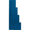 Plaque perforée 991x457 mm bleu RAL 5010