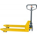 Transpalette 2500kg PUR/PUR jaune, monté
