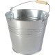 Seau tôle d'acier galvanisé 12l modèle lourd 1 PCS