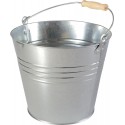 Seau tôle d'acier galvanisé 12l modèle lourd 1 PCS
