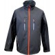 Blouson softshell 61270, gris foncé/noir,Taille M