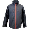 Blouson softshell 61270, gris foncé/noir,Taille XXL