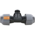 Dérivation en T d'arrosage enterré 25 mm male 3/4", Orange - Gardena 278720
