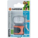 Gardena 816920 Raccord d'arrosage aqua stop Premium pour tuyau 19 mm, Orange