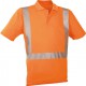 Polo-T-Shirt haute visibilité orange vif ,Taille 3XL
