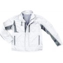 Veste de travail Champ, Taille 2XL, blanc/gris