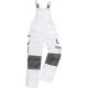 Salopette de travail Champ, Taille 58, blanc/gris