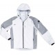 Veste softshell hiver , Taille 2XL, blanc/gris
