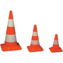 Cone de signalisation rouge/blanc 300mm Schake