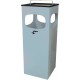 Poubelle cendrier cube rouge