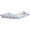 Serpillère Professionnelle en Microfibre, Premium, 50 cm blanc-bleu (Par 5)