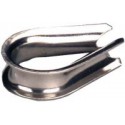 Cosse pour la réalisation de Boucles - forme B 6899 (ehem.) acier inoxydable A4 B RW 5 HP (Par 10)