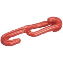 Corchet 6 mm plastique rouge (Par 10)