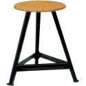 Tabouret en acier 3 jambes, H550 mm