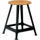 Tabouret en acier 4 jambes, H500 mm