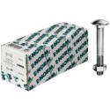 Boulon tete bombé DIN 603 Mu HDG M10x220 HP E-NORMpro (Par 25)