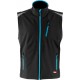 Gilet homme FORTIS 24, Black/turquoise, Gr.S
